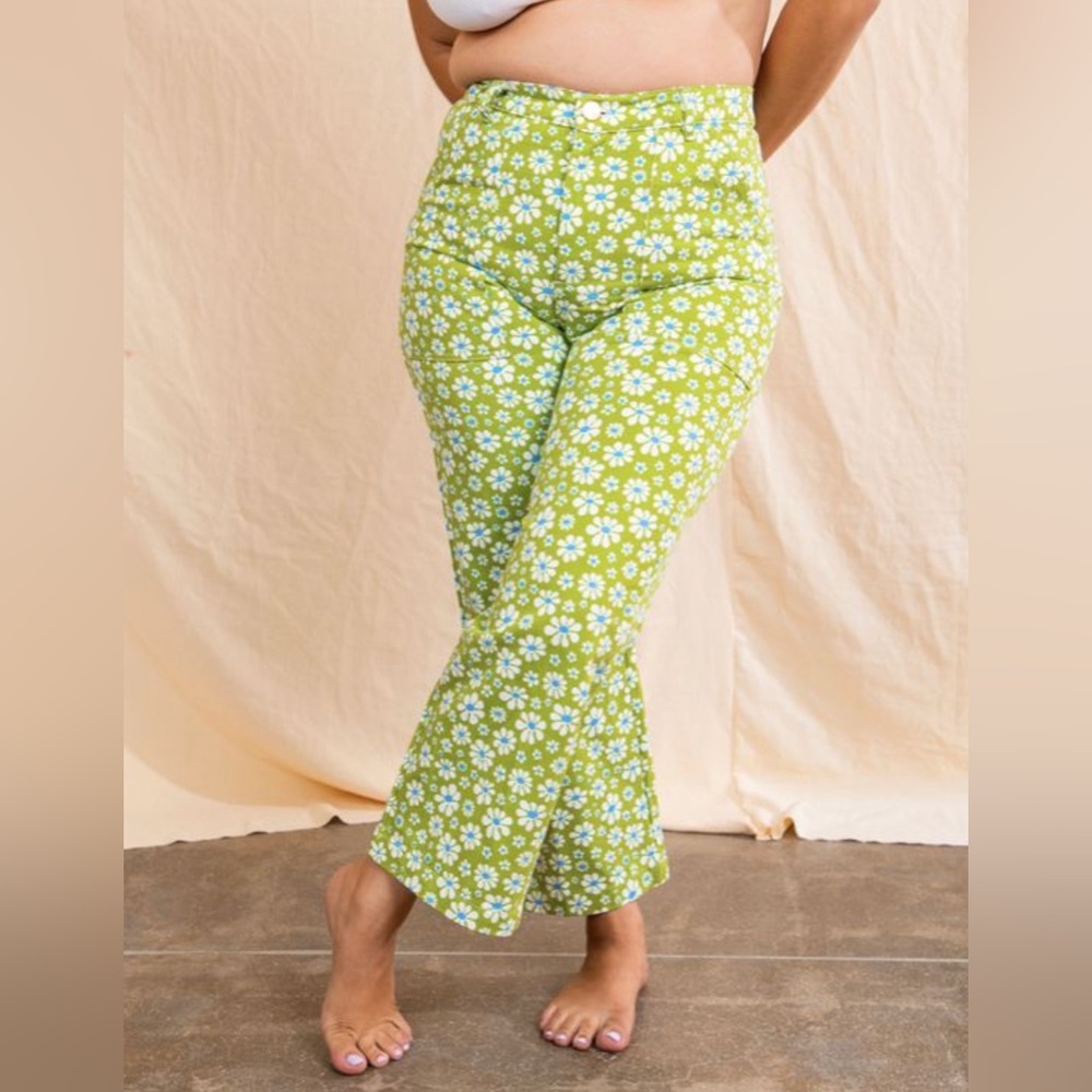 Green Lazy Daisy work Pants. Big Bud Press Chicago store